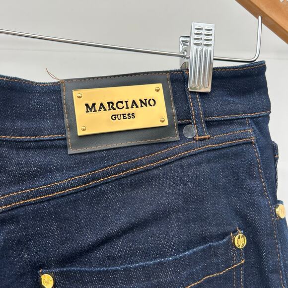 New Marciano By Guess Kylie Relaxed Denim Wide Leg Pants Dark Jeans 25 x 34 - Picture 14 of 15